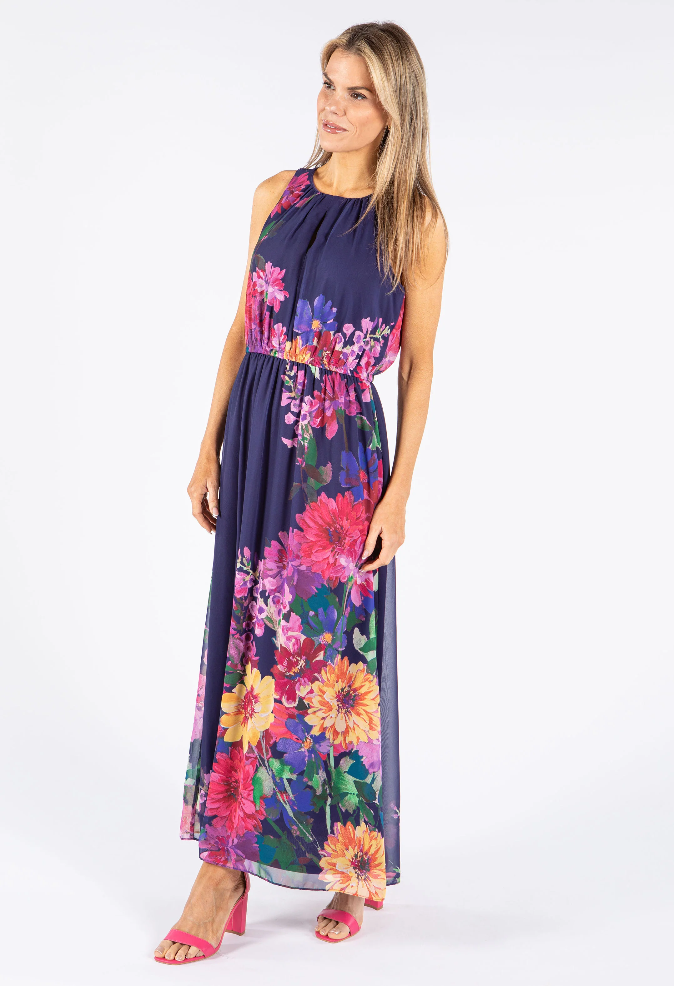 Bold Blossom Print Dress - Image 4
