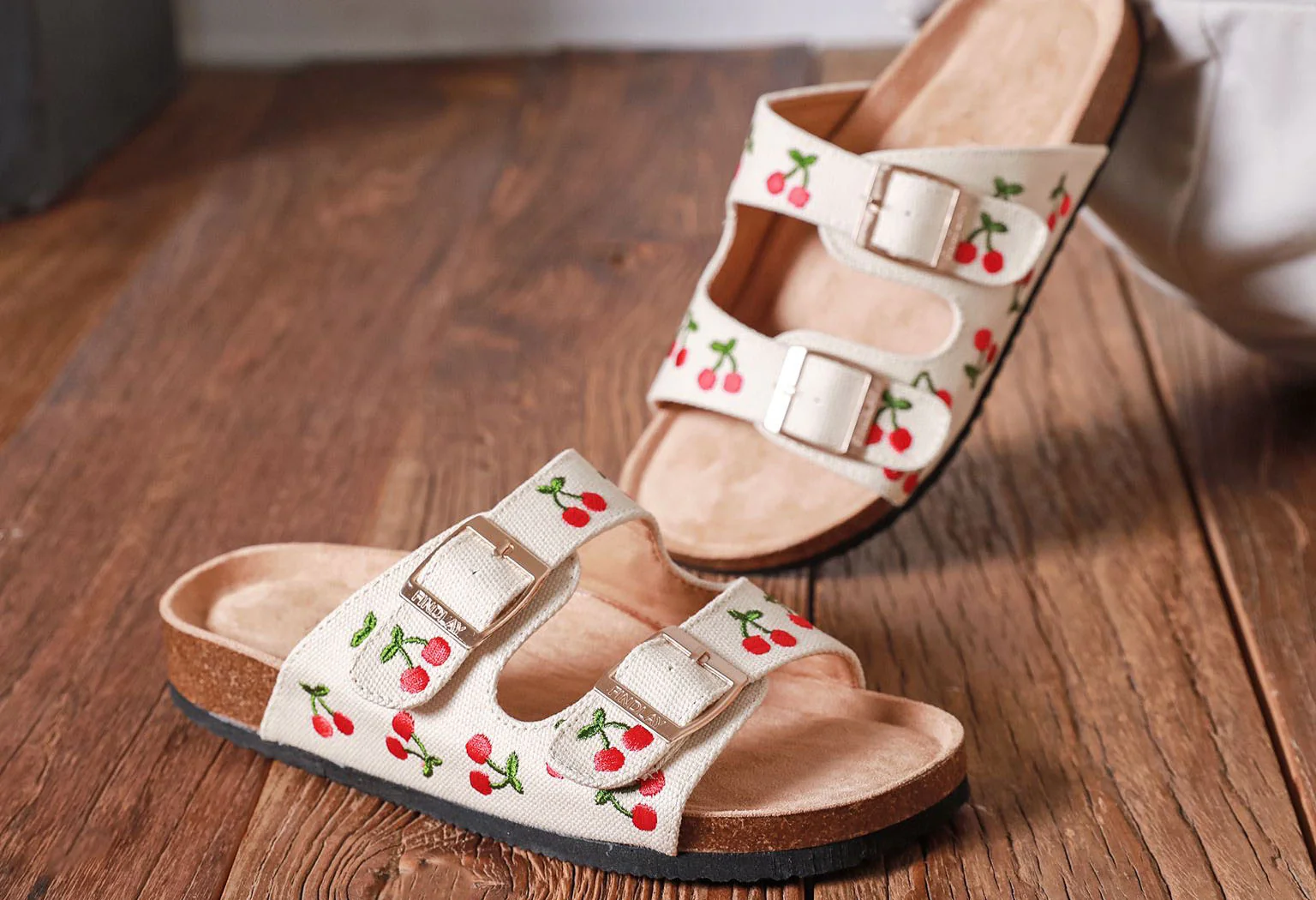 Cherry Double Strap Sandal - Image 14