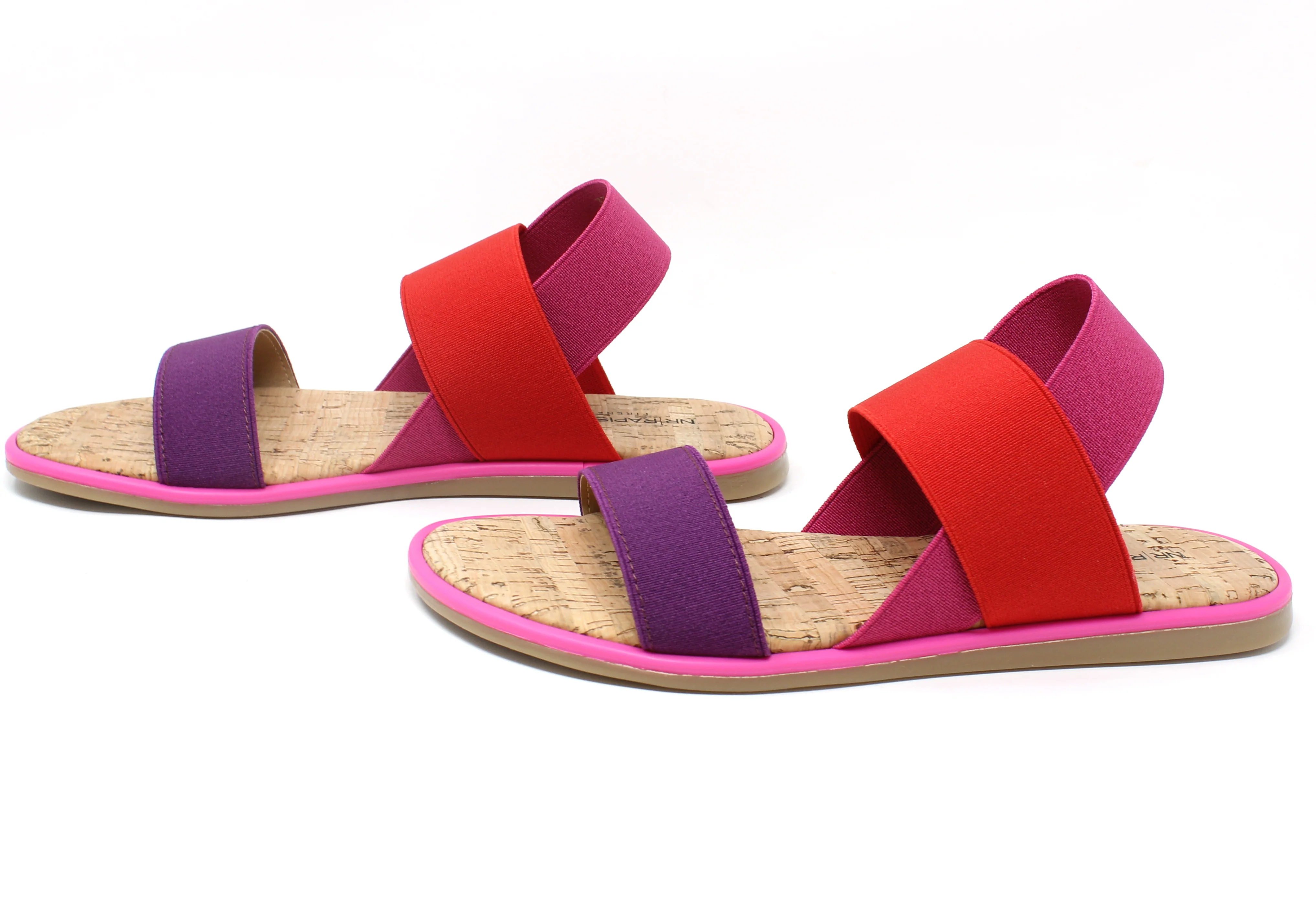 Colour Mix Elasticated Strap Sandal - Image 13
