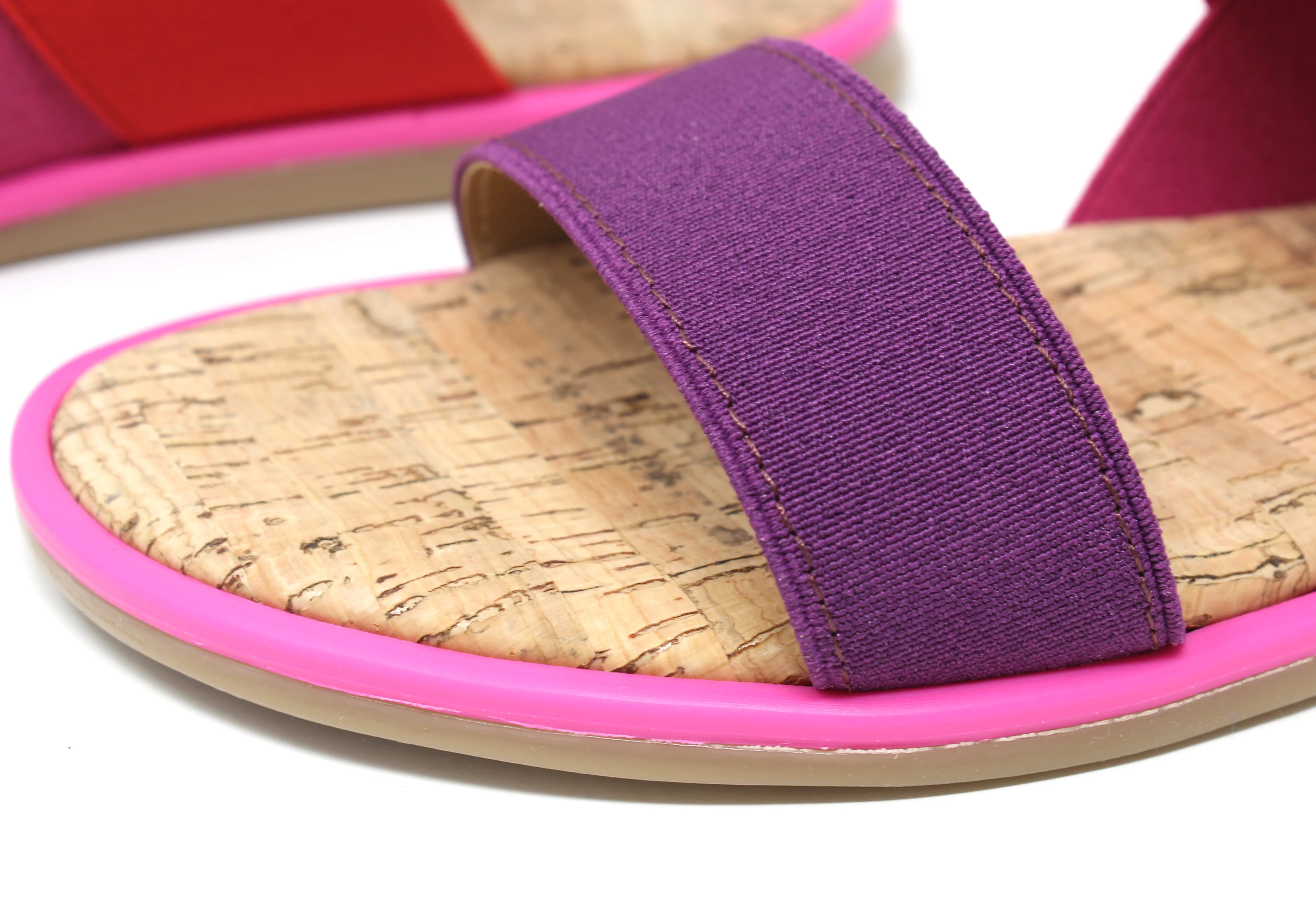 Colour Mix Elasticated Strap Sandal - Image 14
