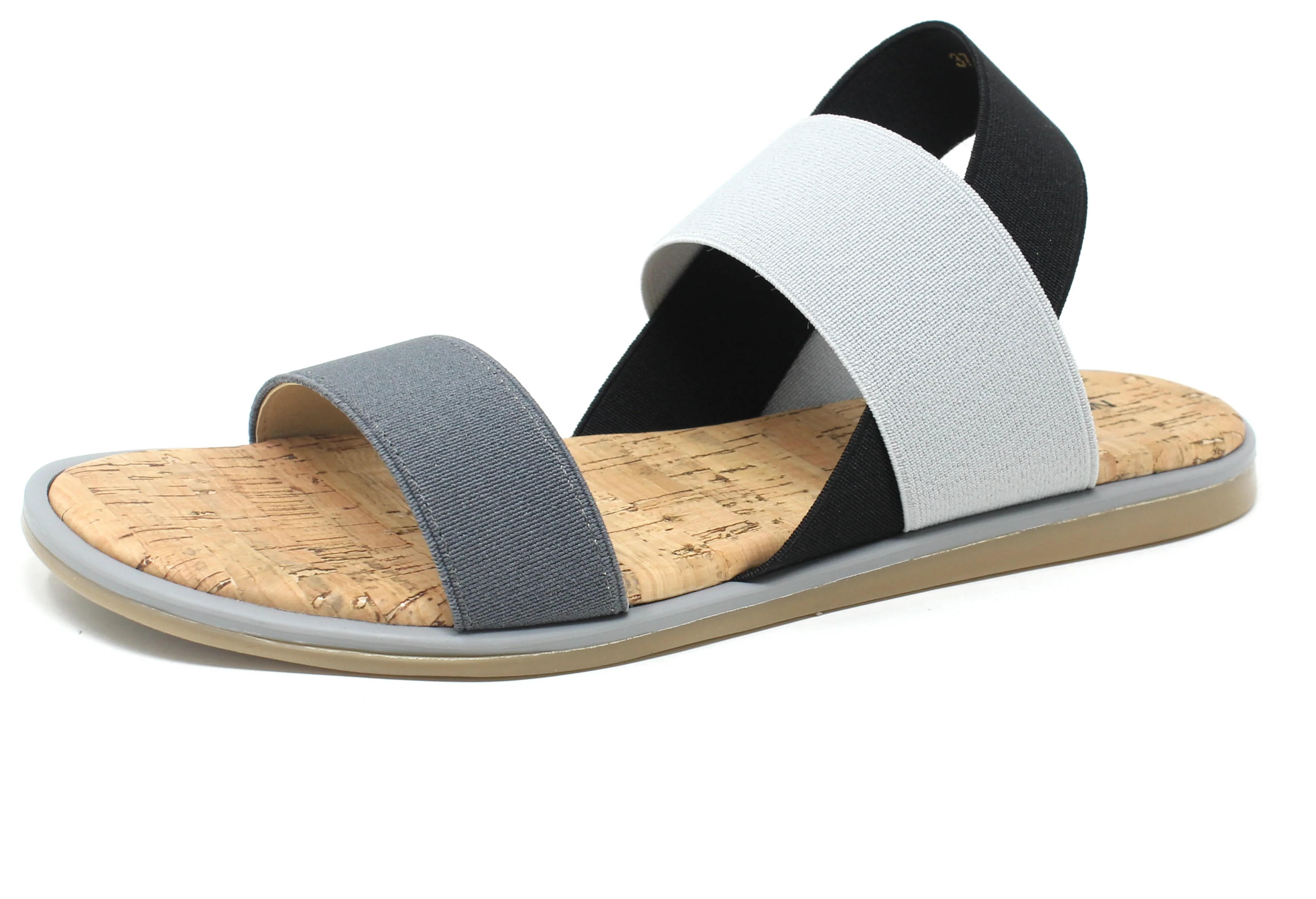 Colour Mix Elasticated Strap Sandal - Image 3