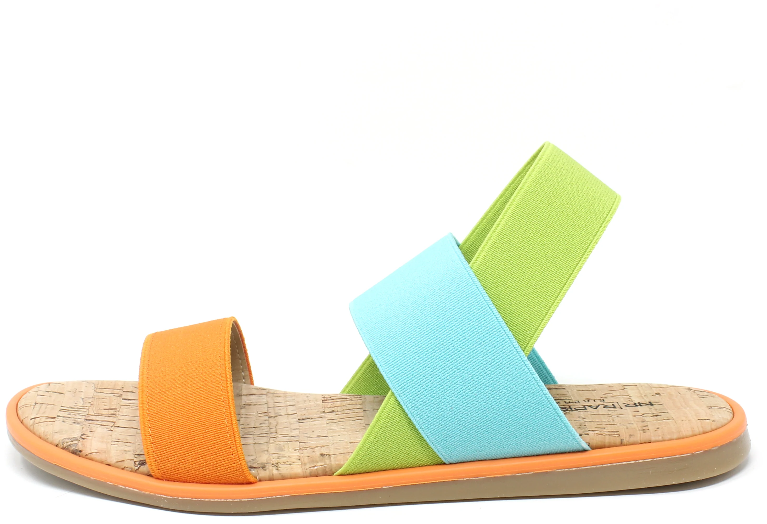 Colour Mix Elasticated Strap Sandal - Image 7