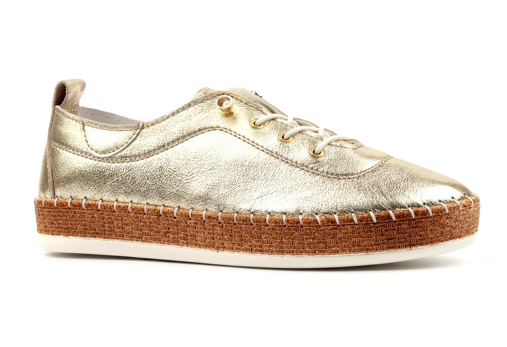 Evette Leather Plimsol - Image 6