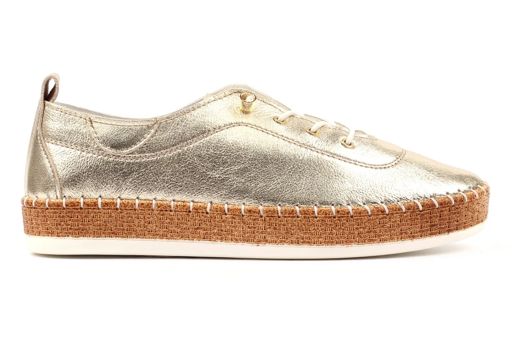 Evette Leather Plimsol - Image 7