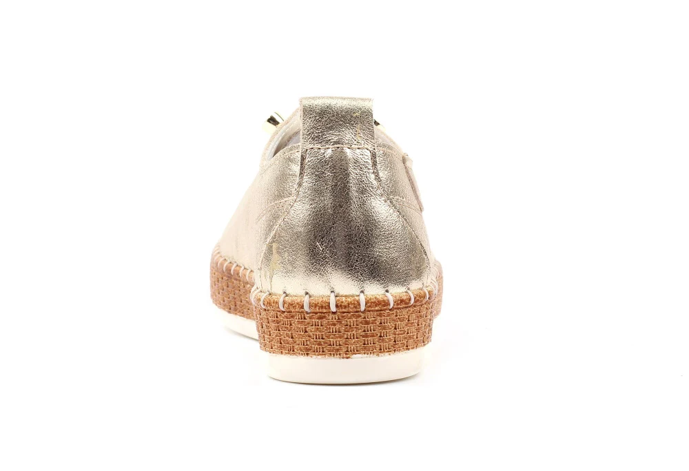 Evette Leather Plimsol - Image 8