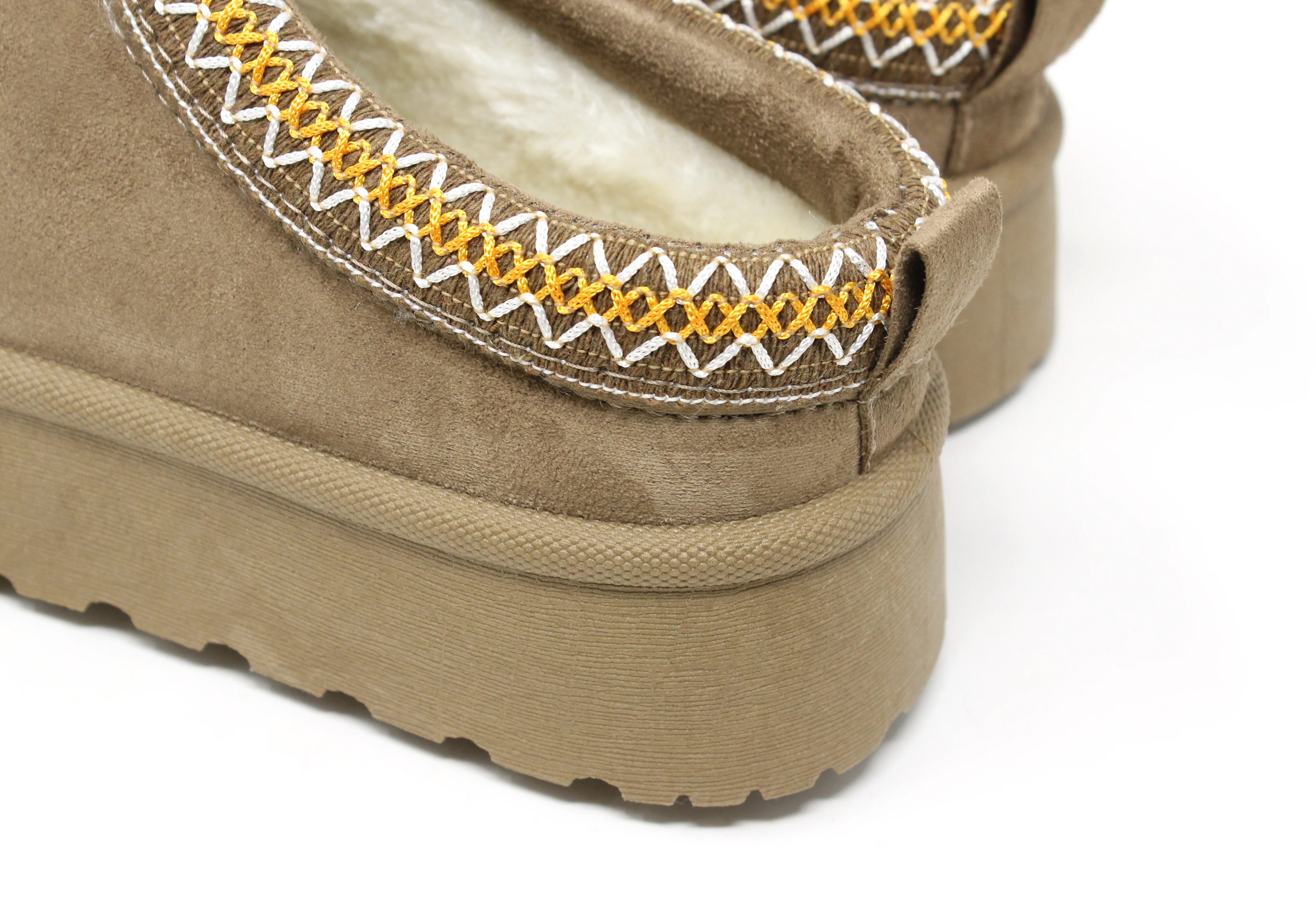 Embroidered Platform Slip On Boot - Image 8