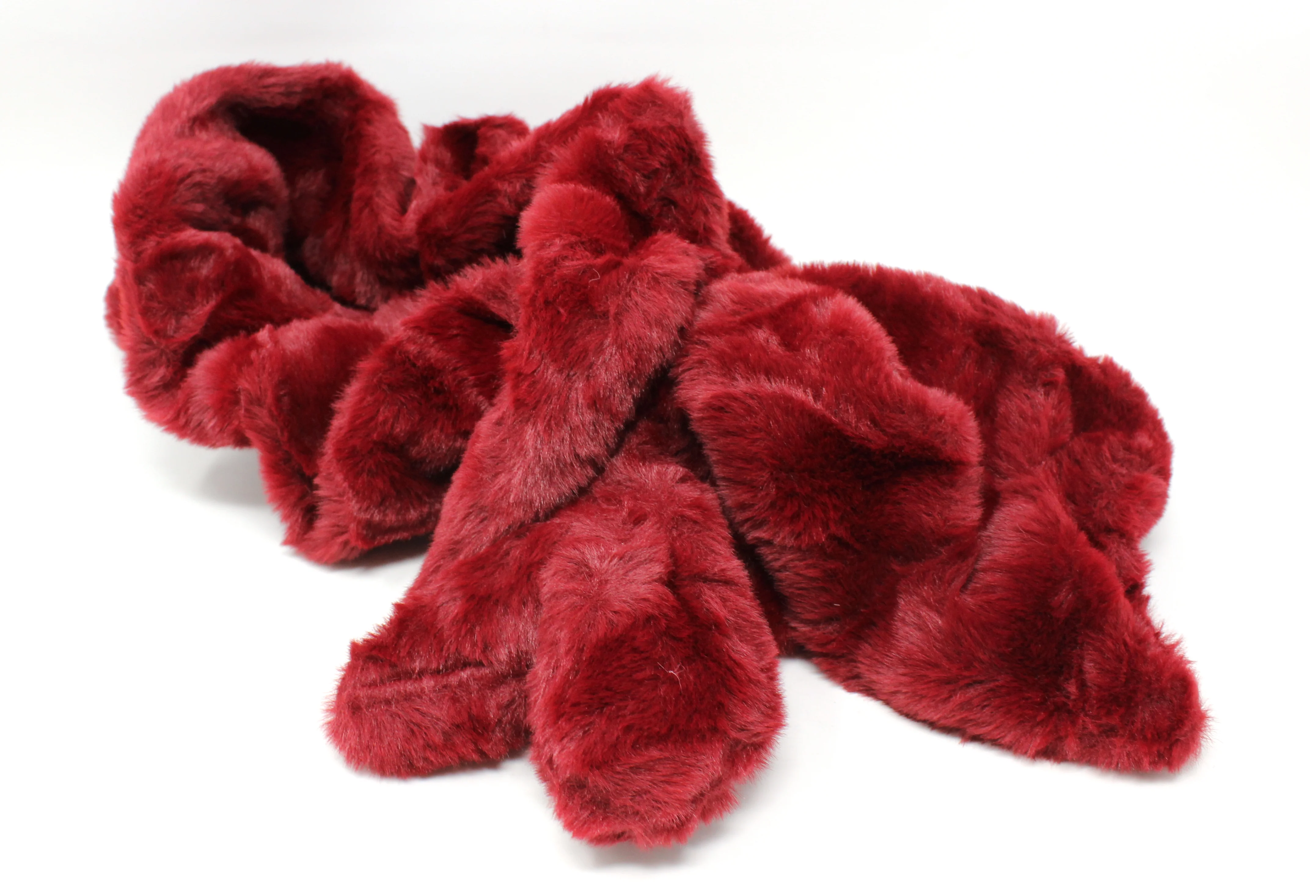 Faux Fur Gathered Look Scarf - Image 11