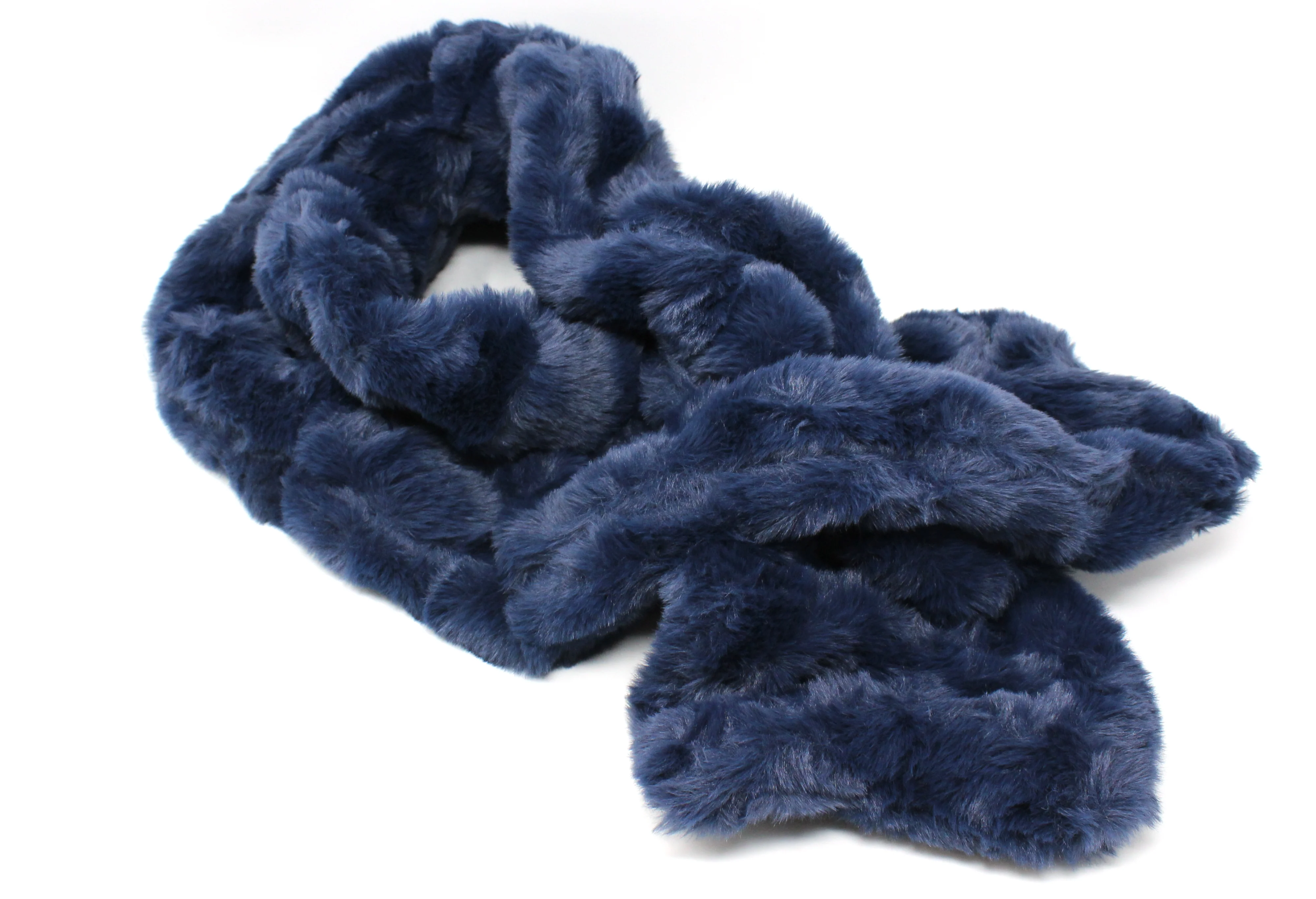 Faux Fur Gathered Look Scarf - Image 15