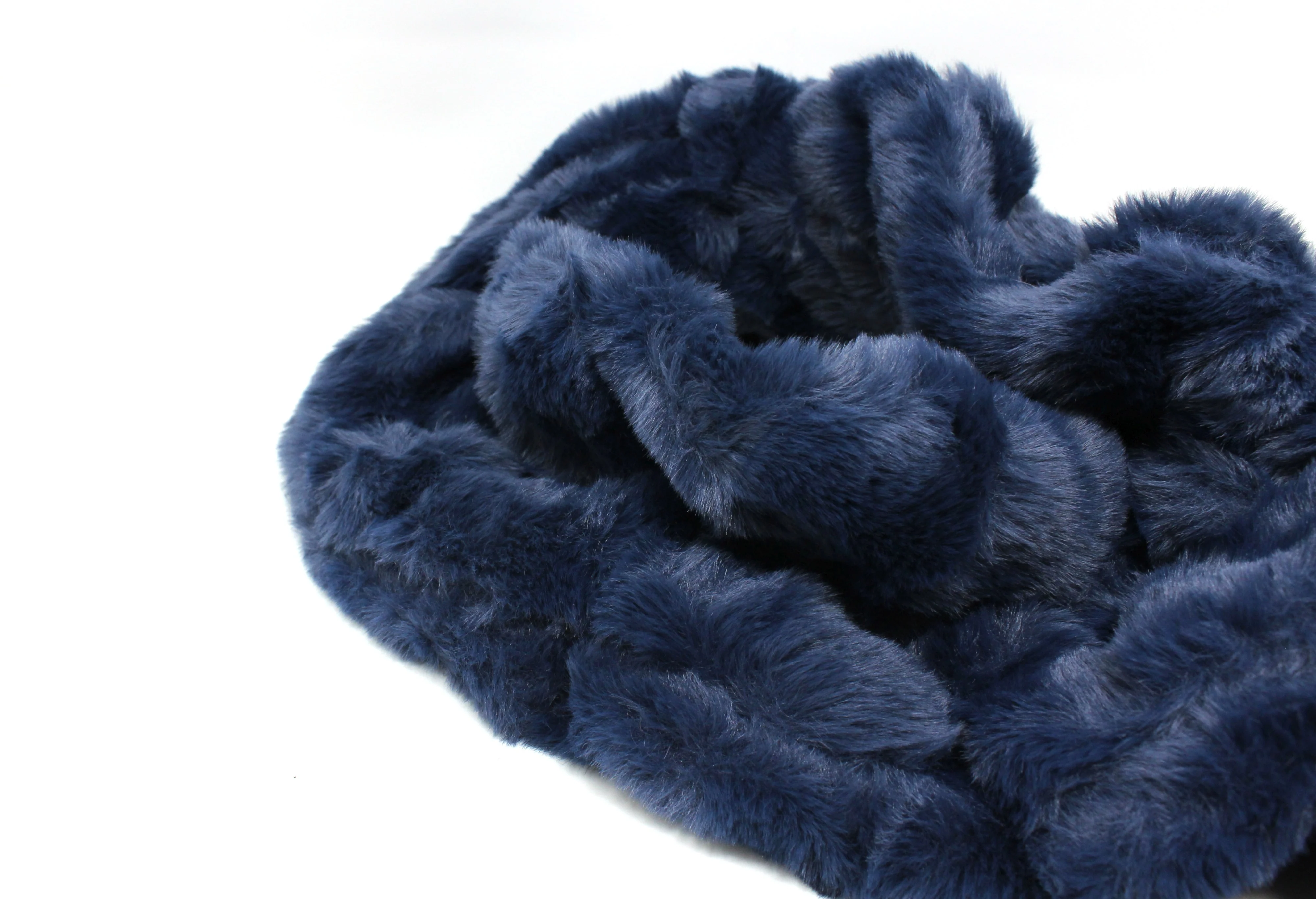 Faux Fur Gathered Look Scarf - Image 16