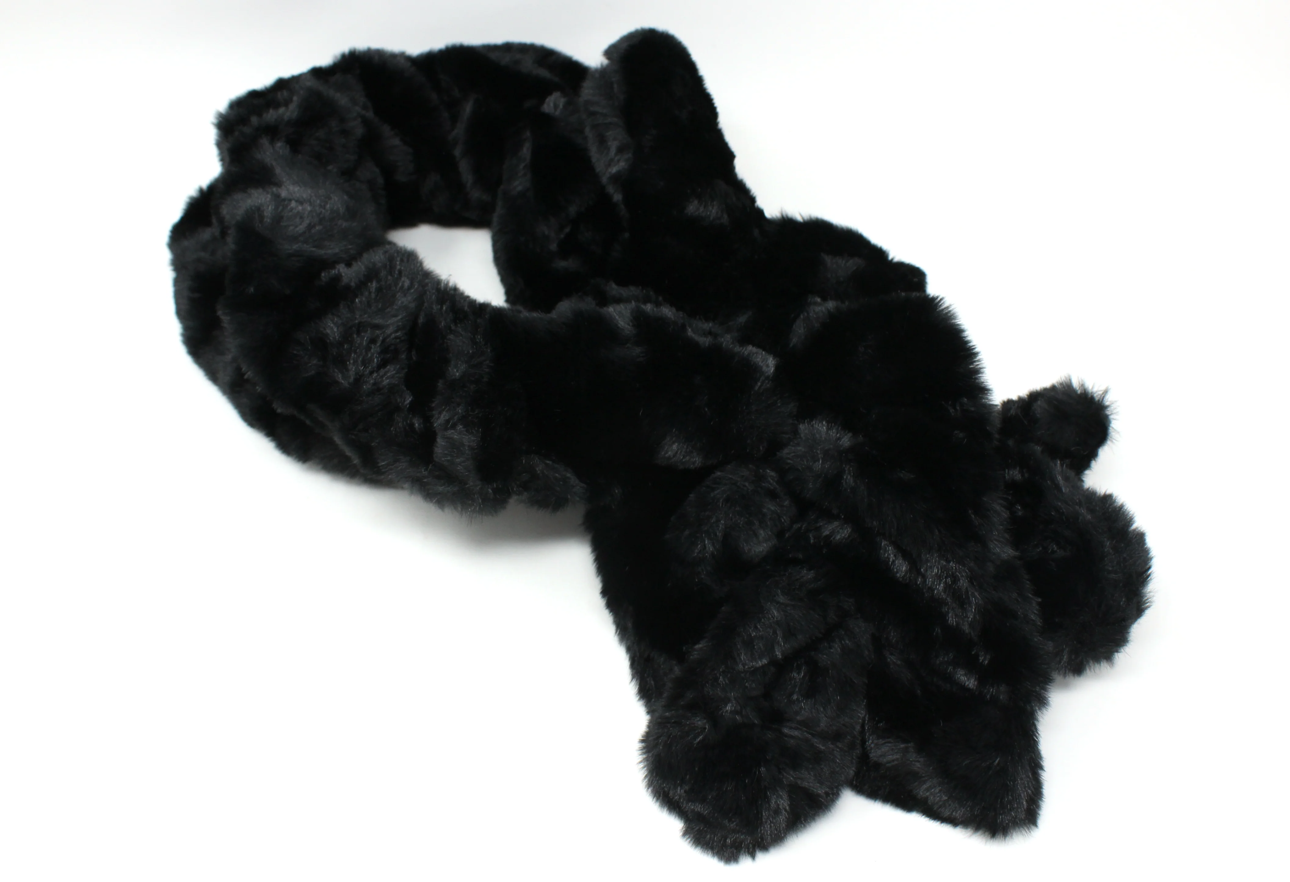 Faux Fur Gathered Look Scarf - Image 19