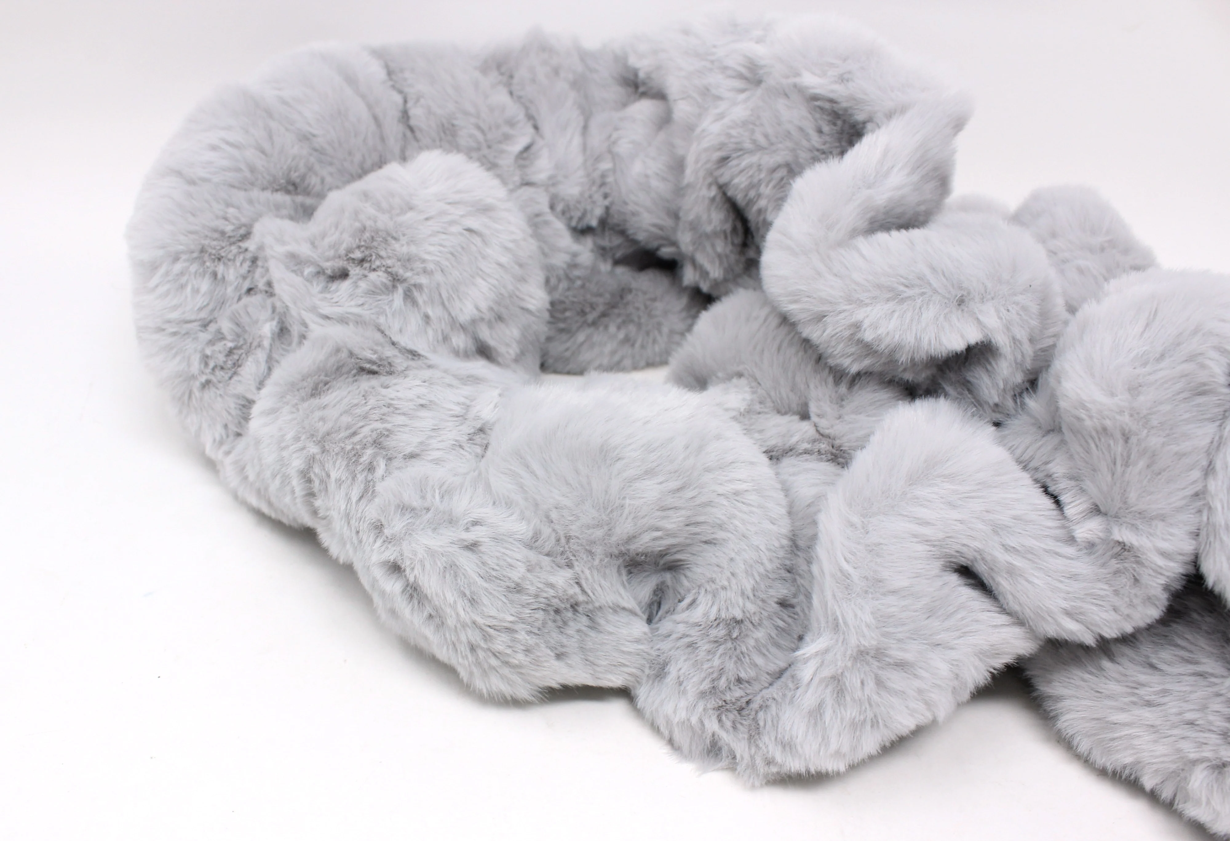 Faux Fur Gathered Look Scarf - Image 4