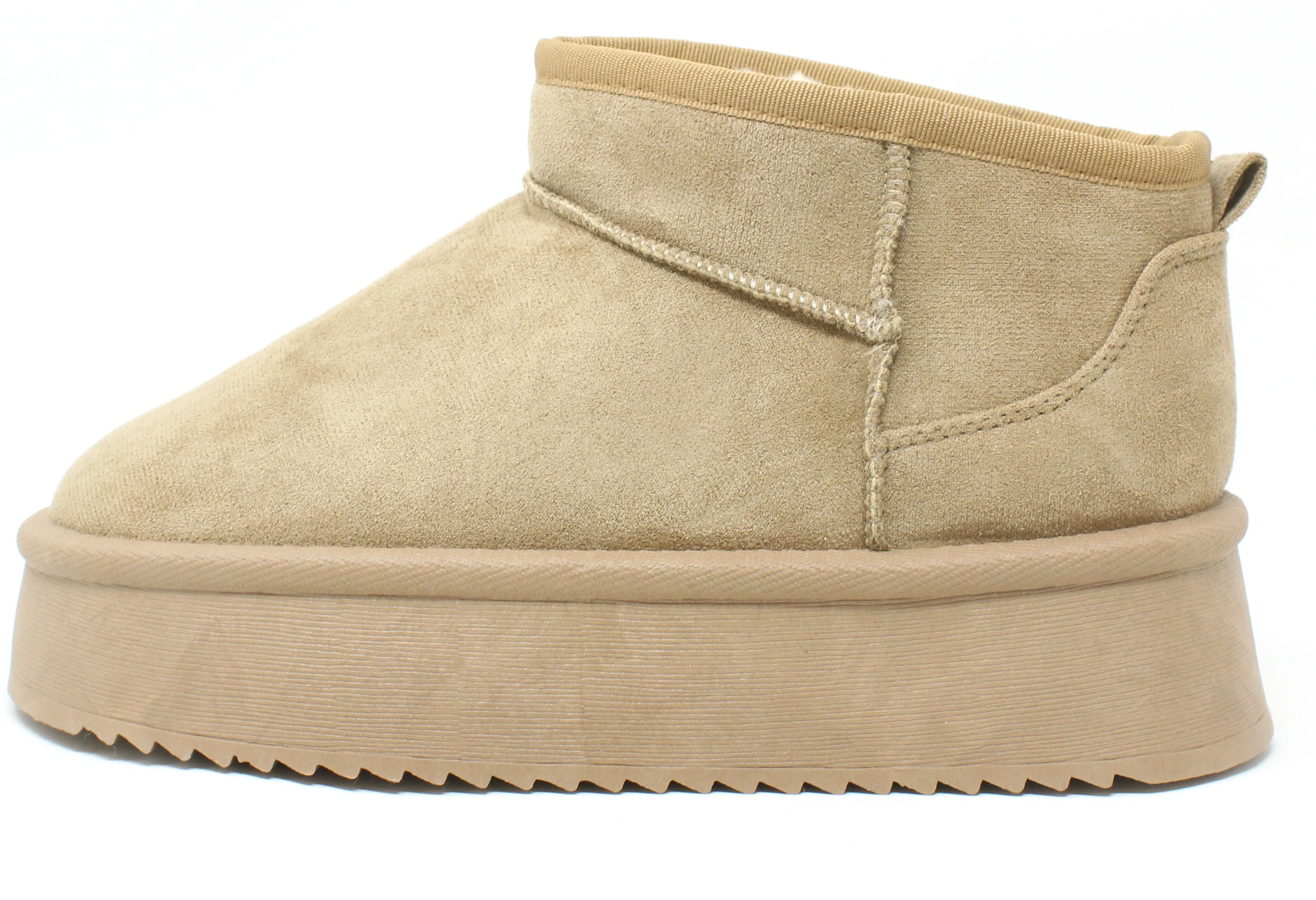 Faux Fur Lined Ankle Boot with Platform Sole - Image 11