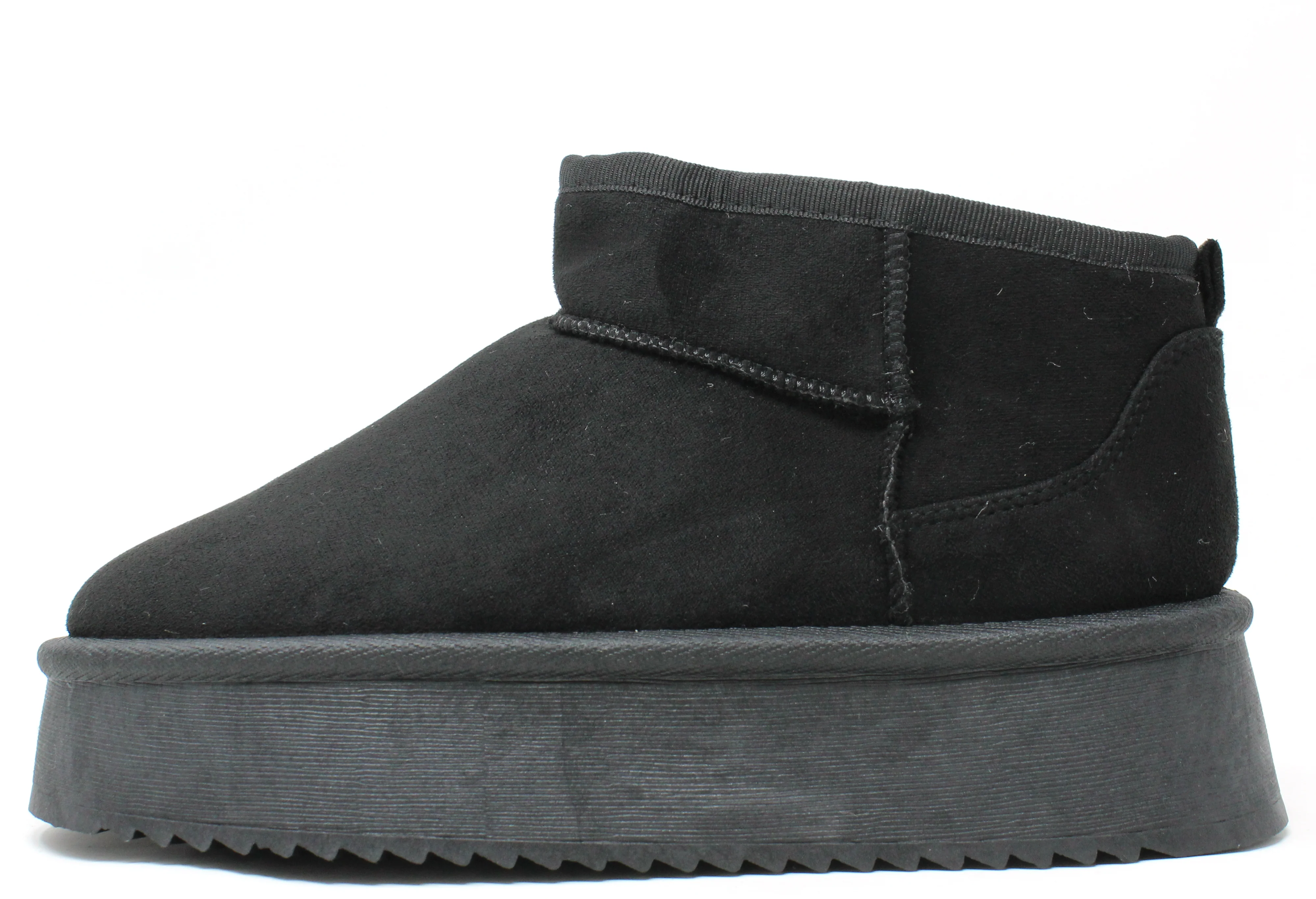 Faux Fur Lined Ankle Boot with Platform Sole - Image 3