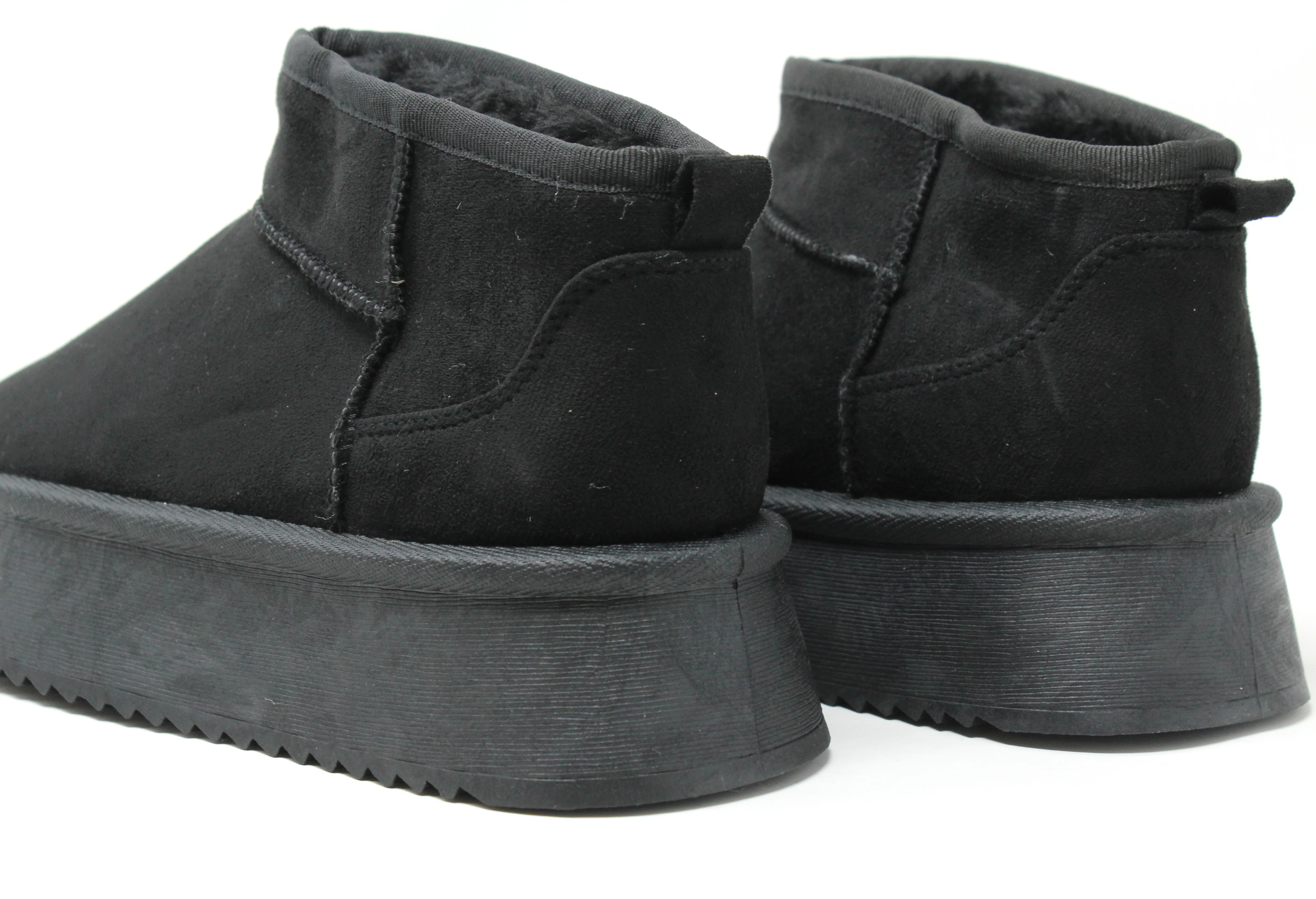 Faux Fur Lined Ankle Boot with Platform Sole - Image 5