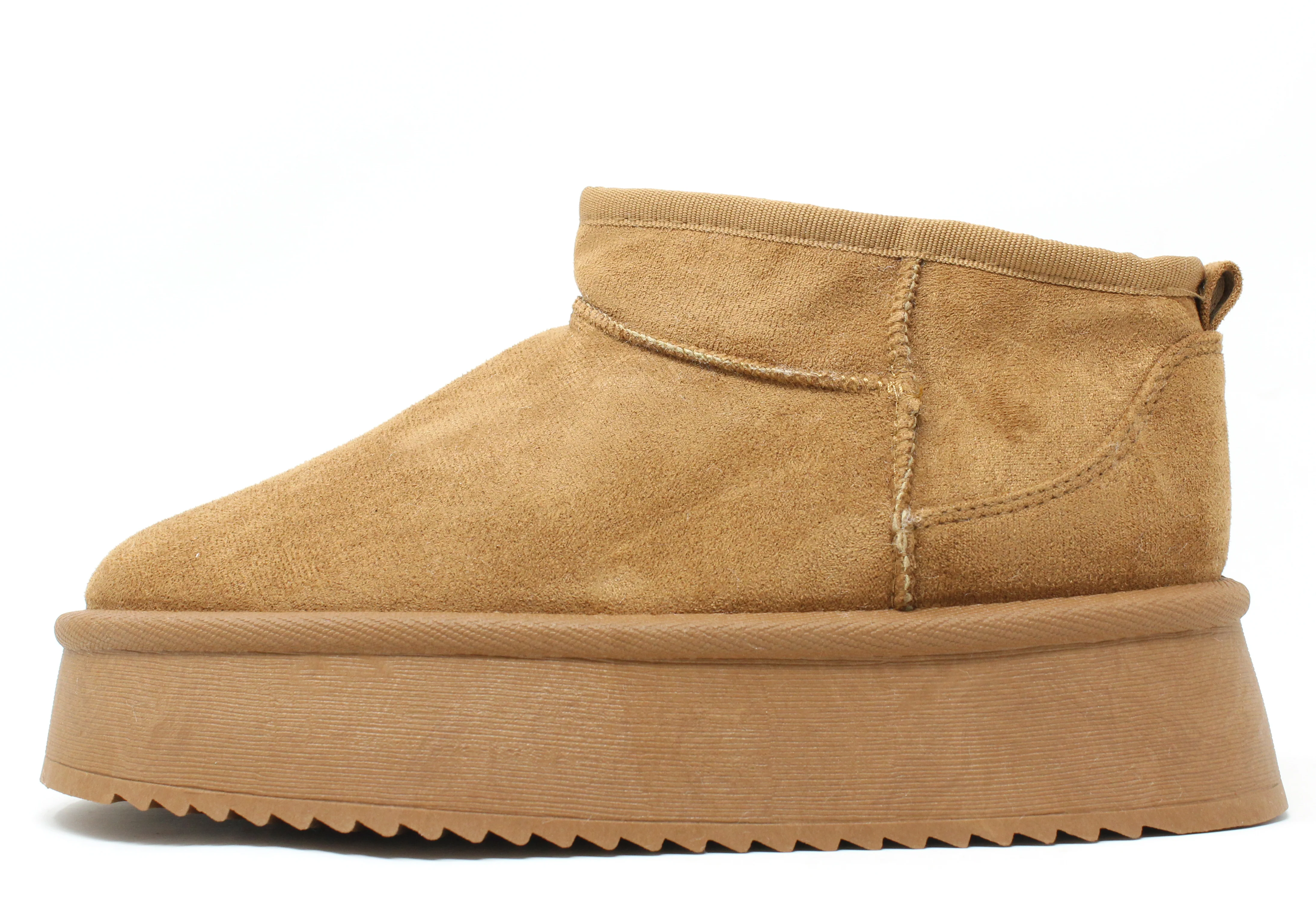 Faux Fur Lined Ankle Boot with Platform Sole - Image 8