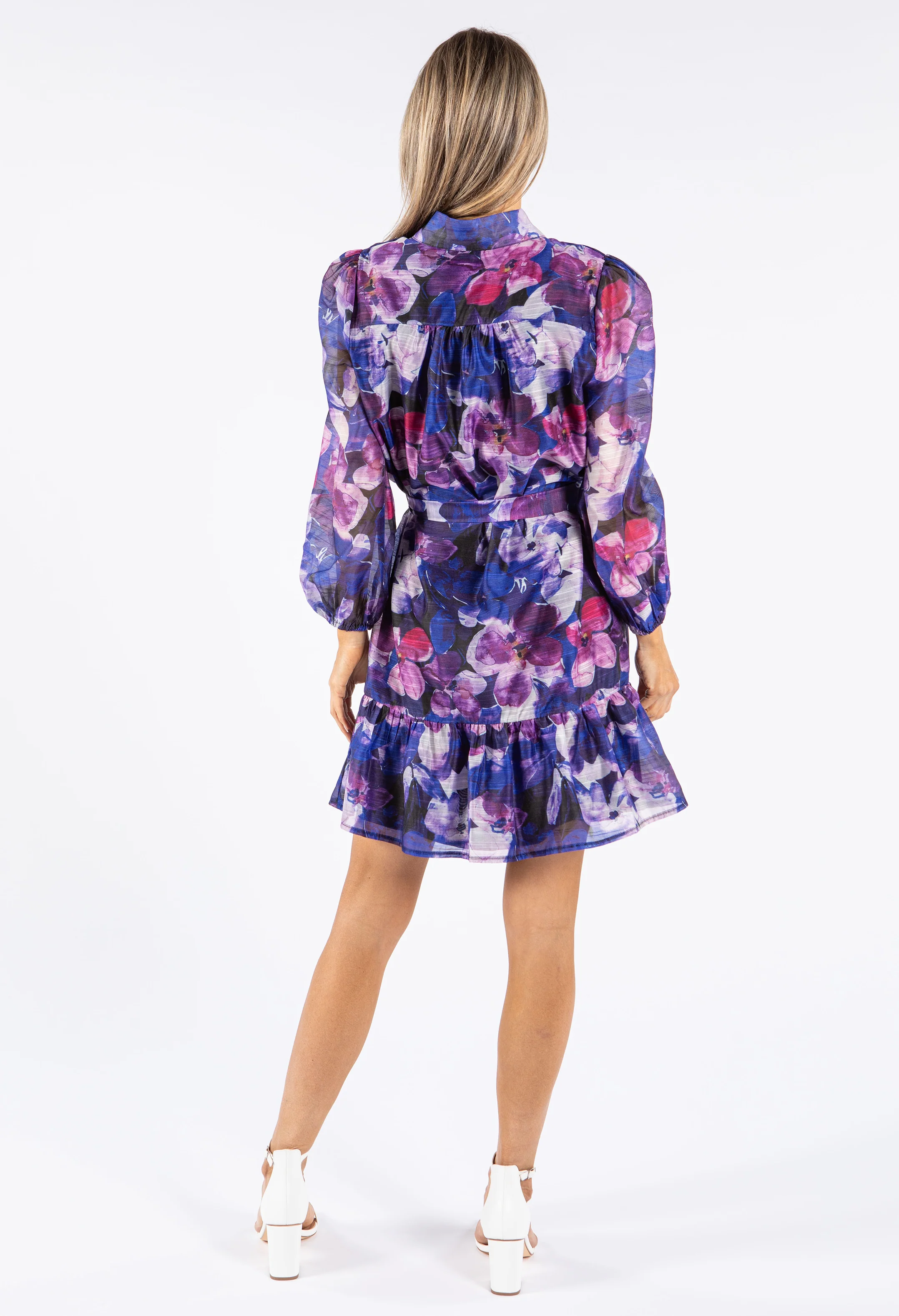 Floral Button Down Shirt Dress - Image 6