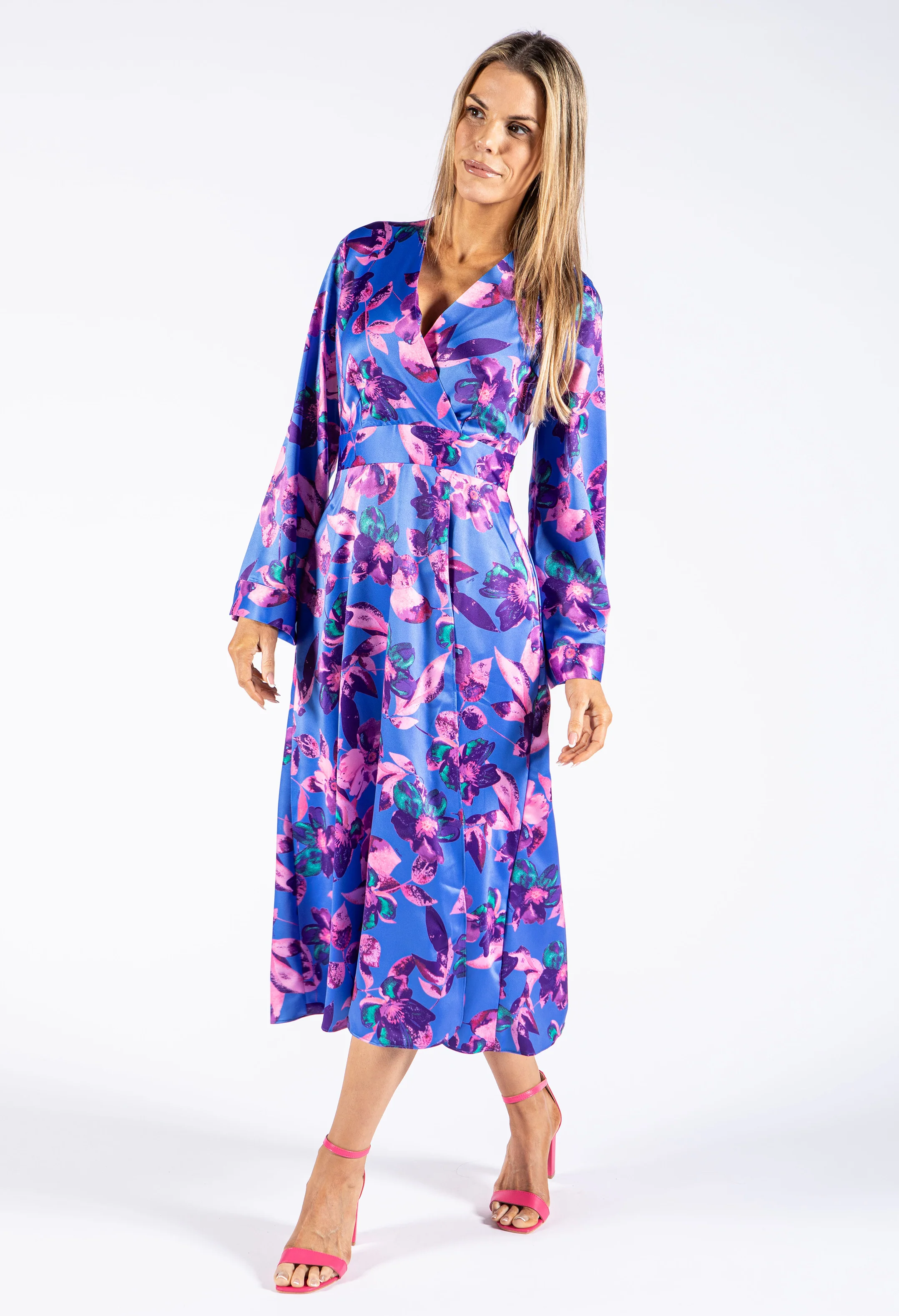 Floral Kimono Style Dress - Image 6