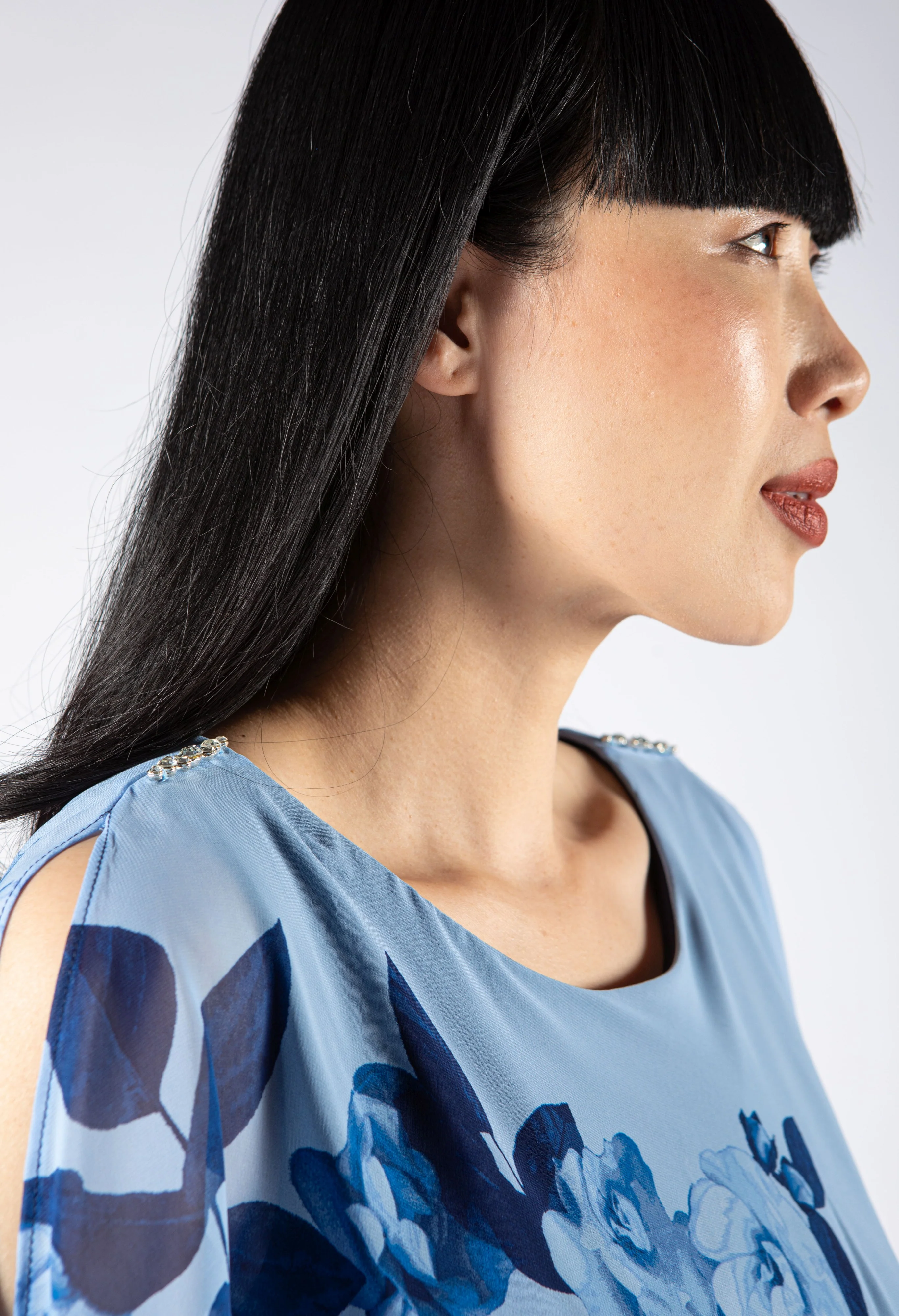 Floral Overlay Dress - Image 4