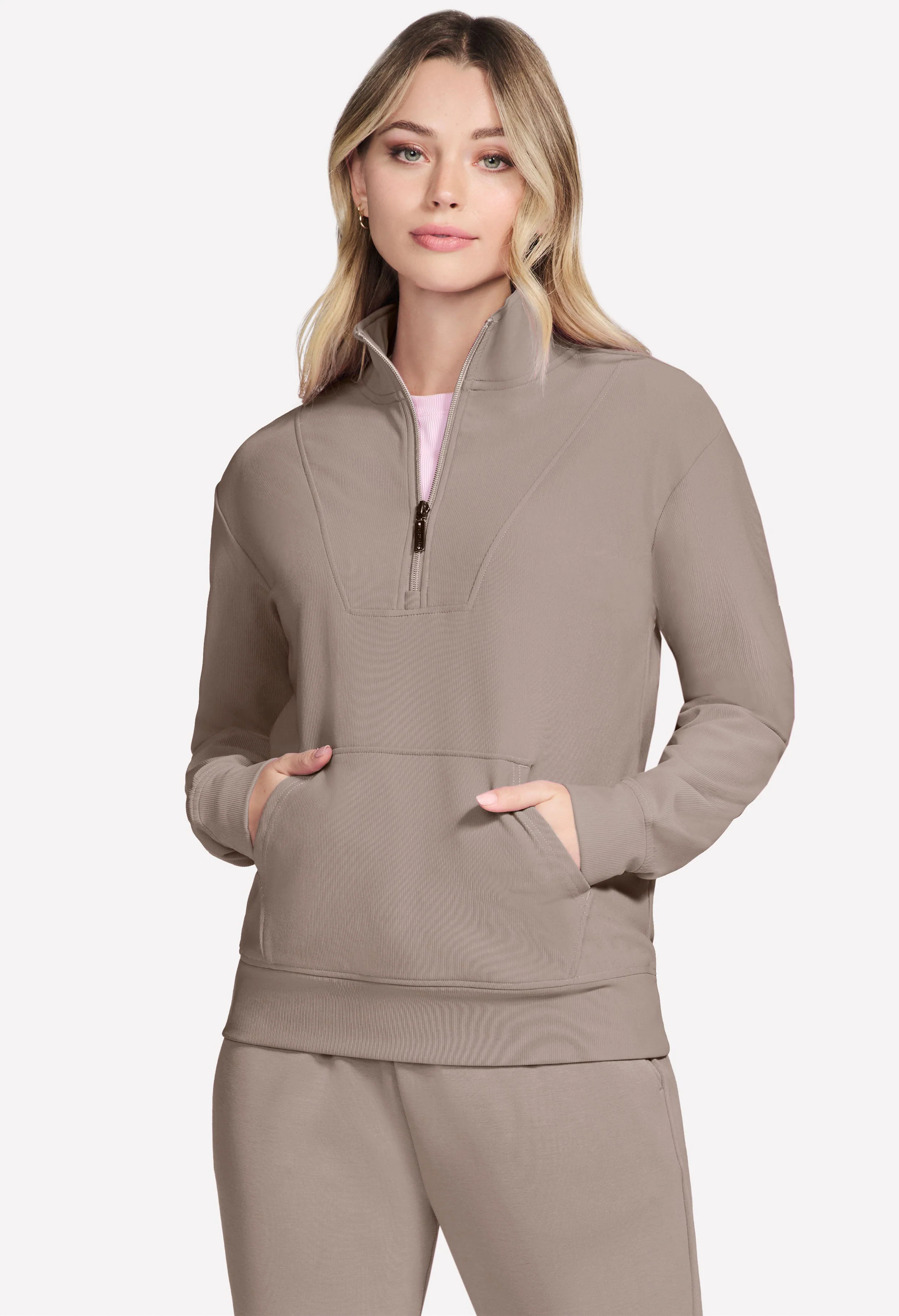 GO LUXE Rib 1/4 Zip Jumper - Image 4