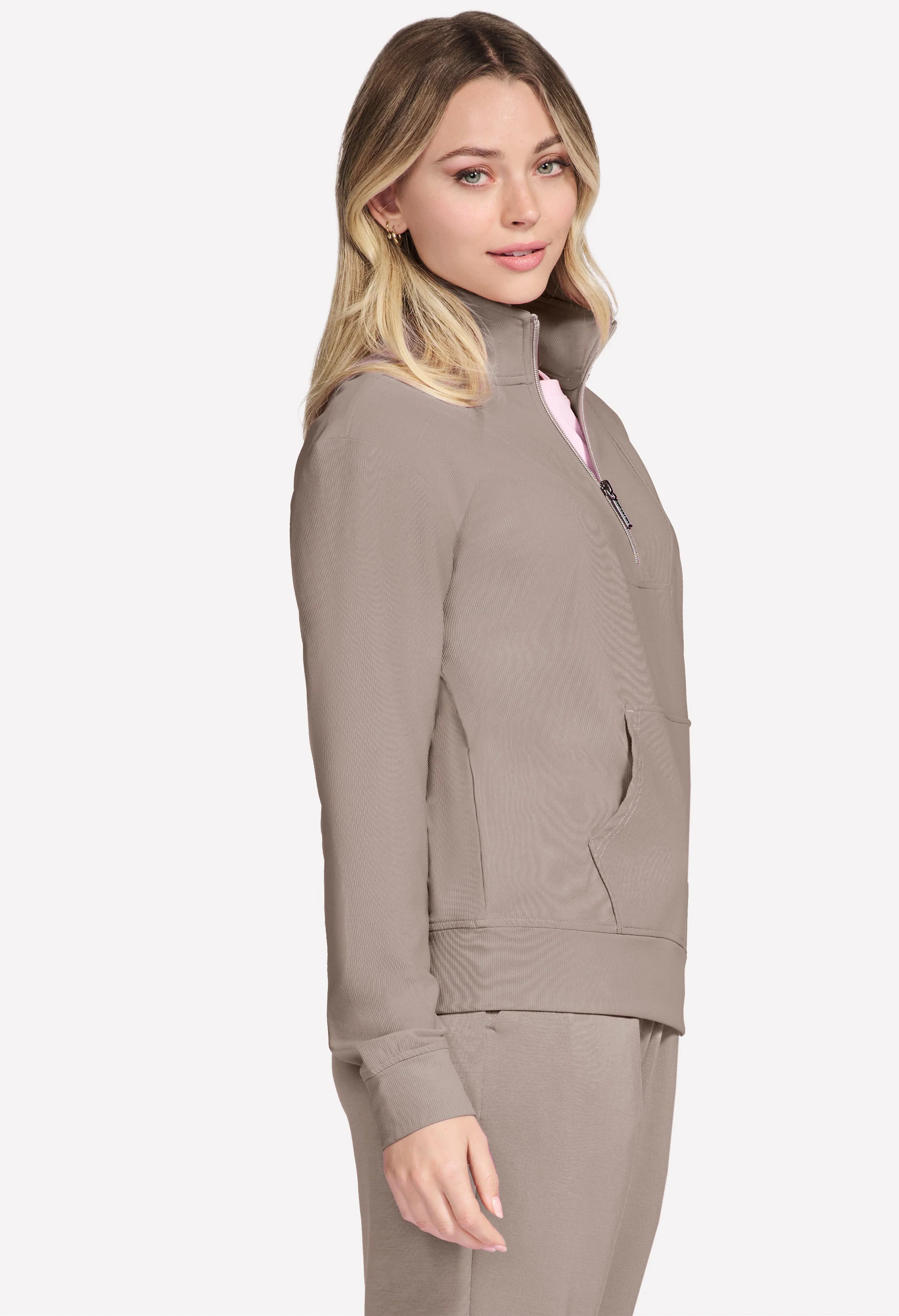 GO LUXE Rib 1/4 Zip Jumper - Image 5