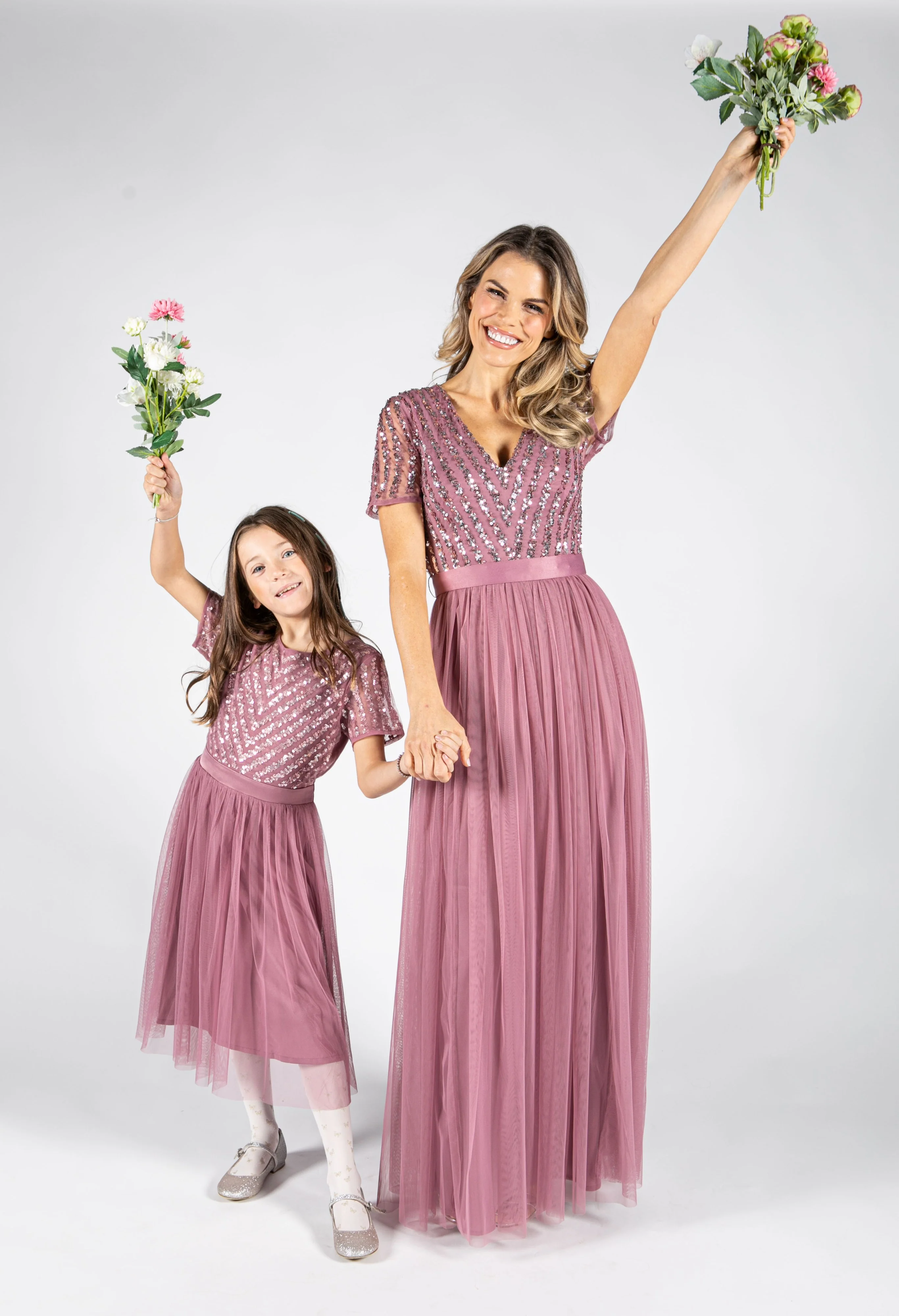 Mini Maya Stripe Embellished Midi Dress With Bow - Image 18