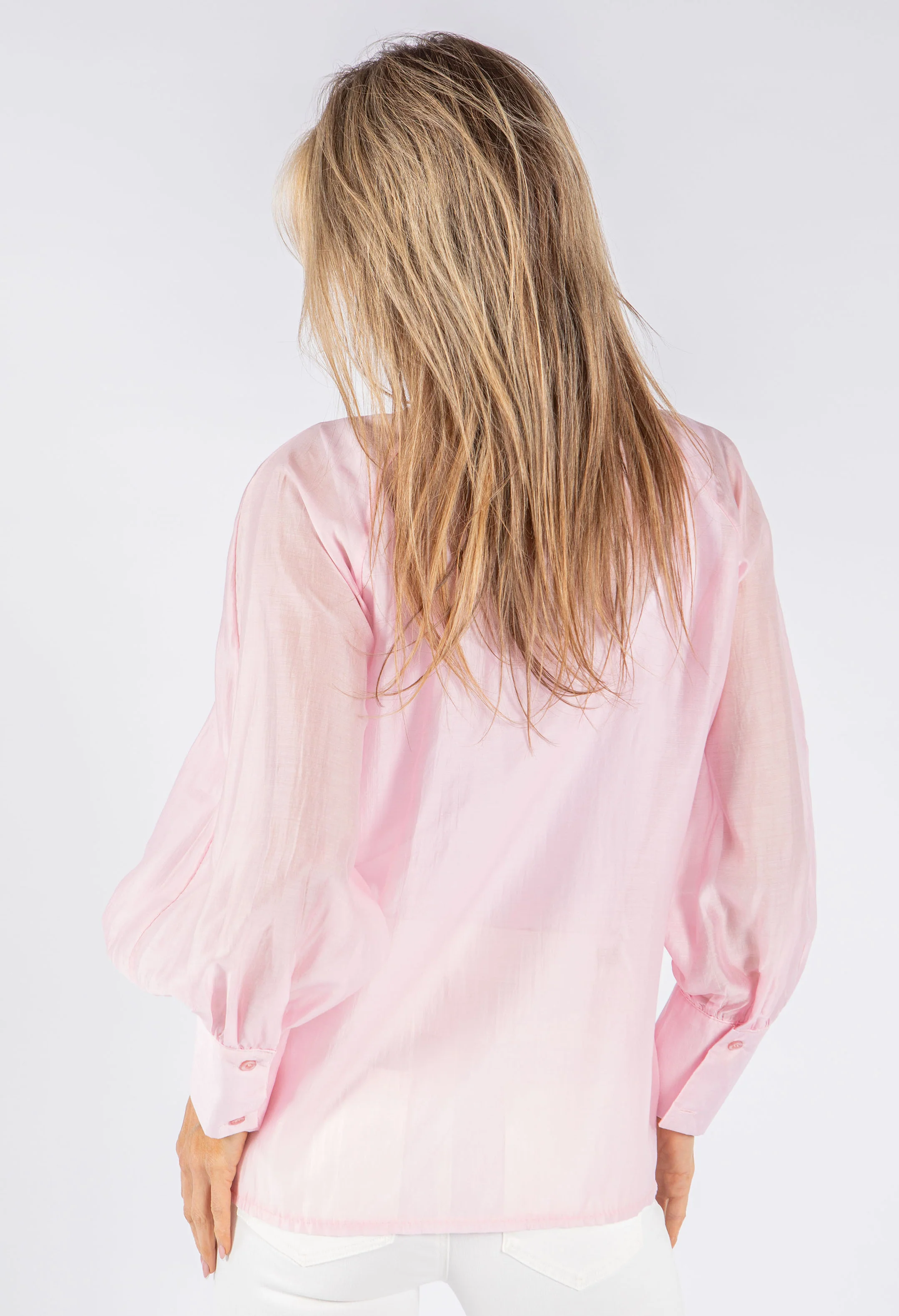 Pussy Bow Tencel Blouse - Image 12