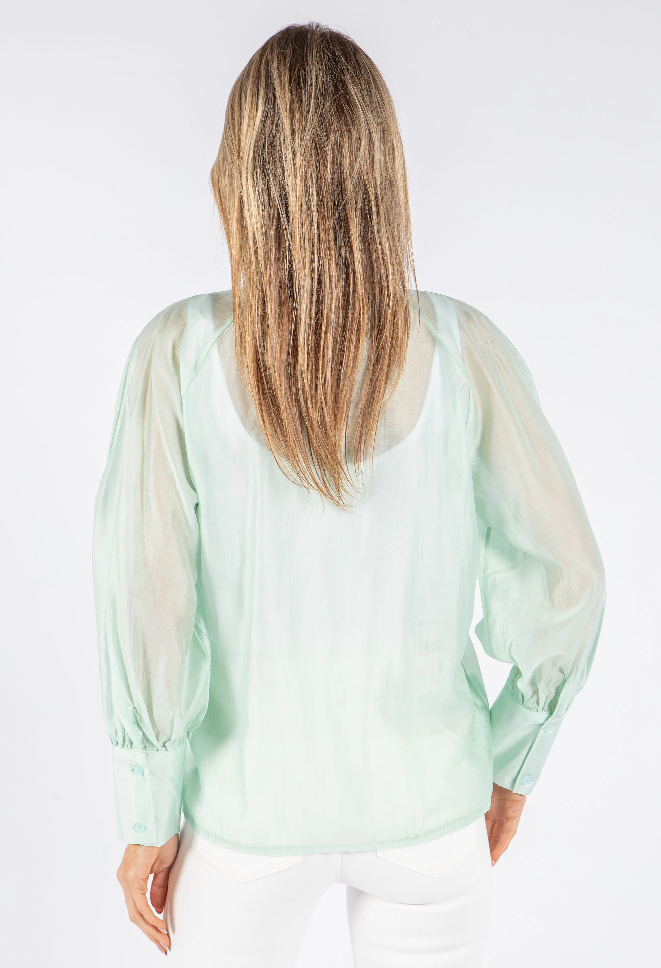 Pussy Bow Tencel Blouse - Image 16