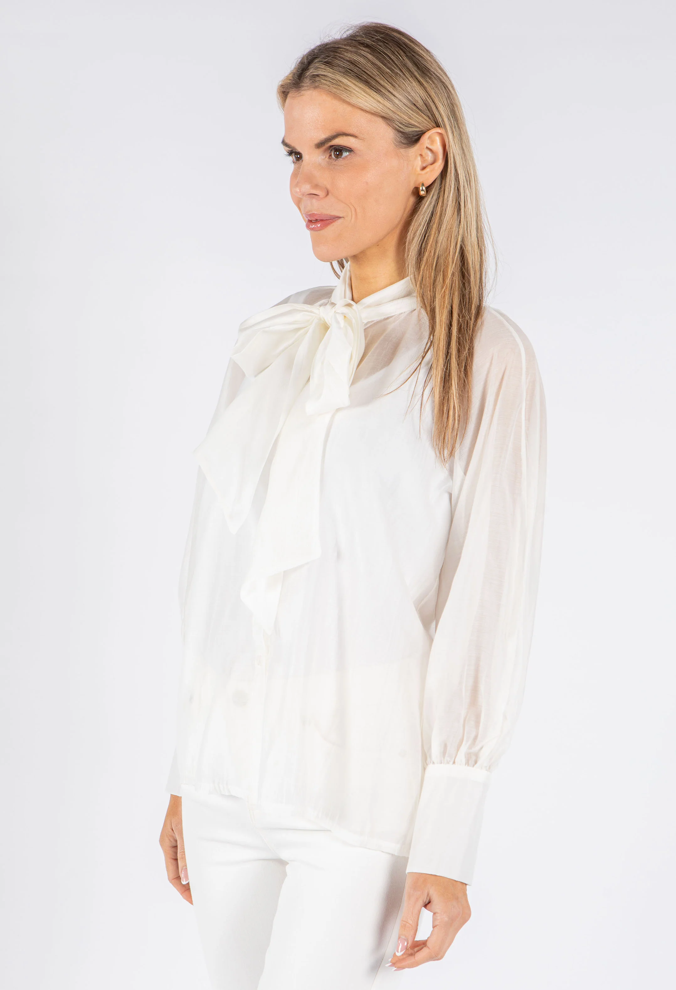 Pussy Bow Tencel Blouse - Image 18