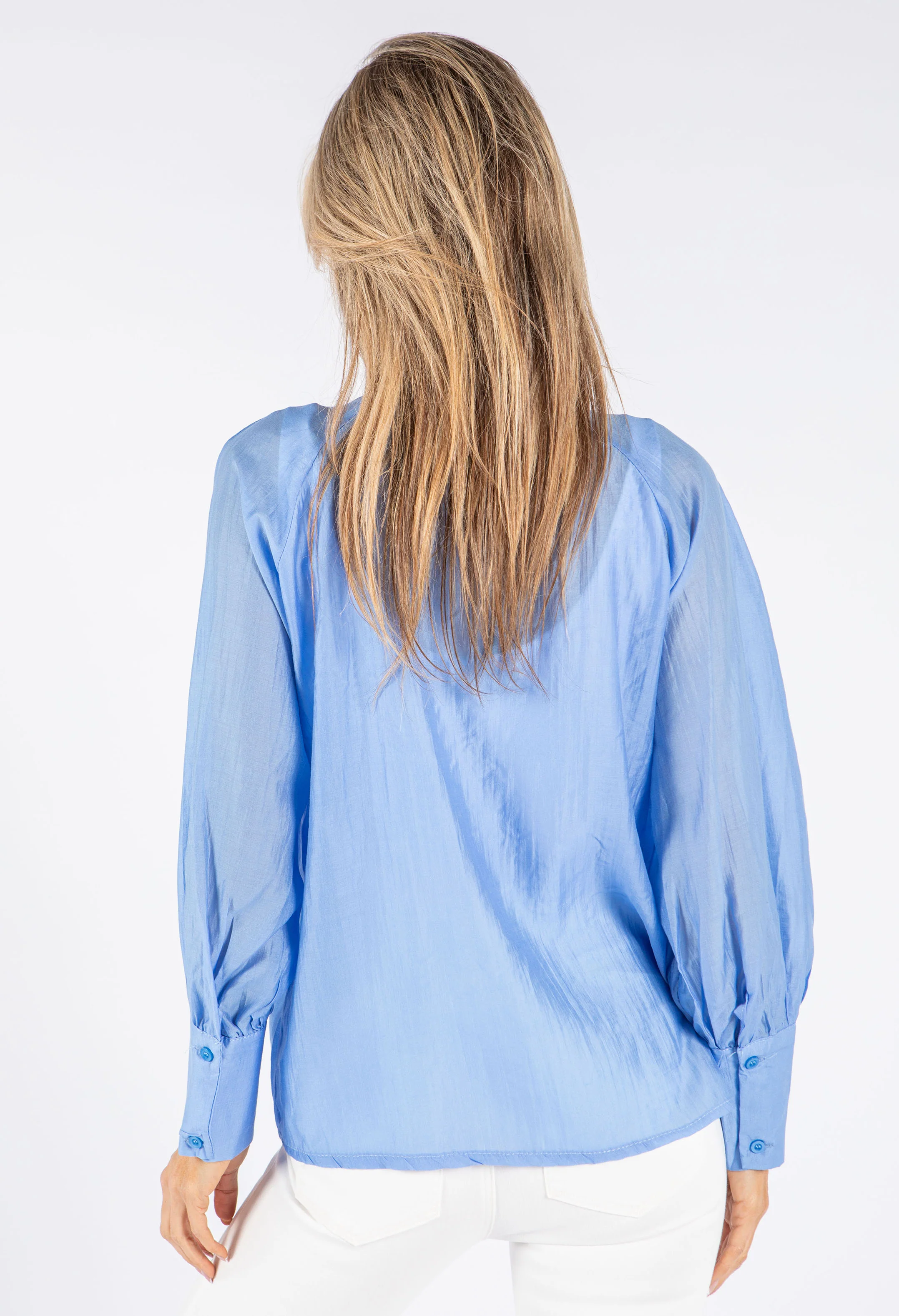 Pussy Bow Tencel Blouse - Image 6