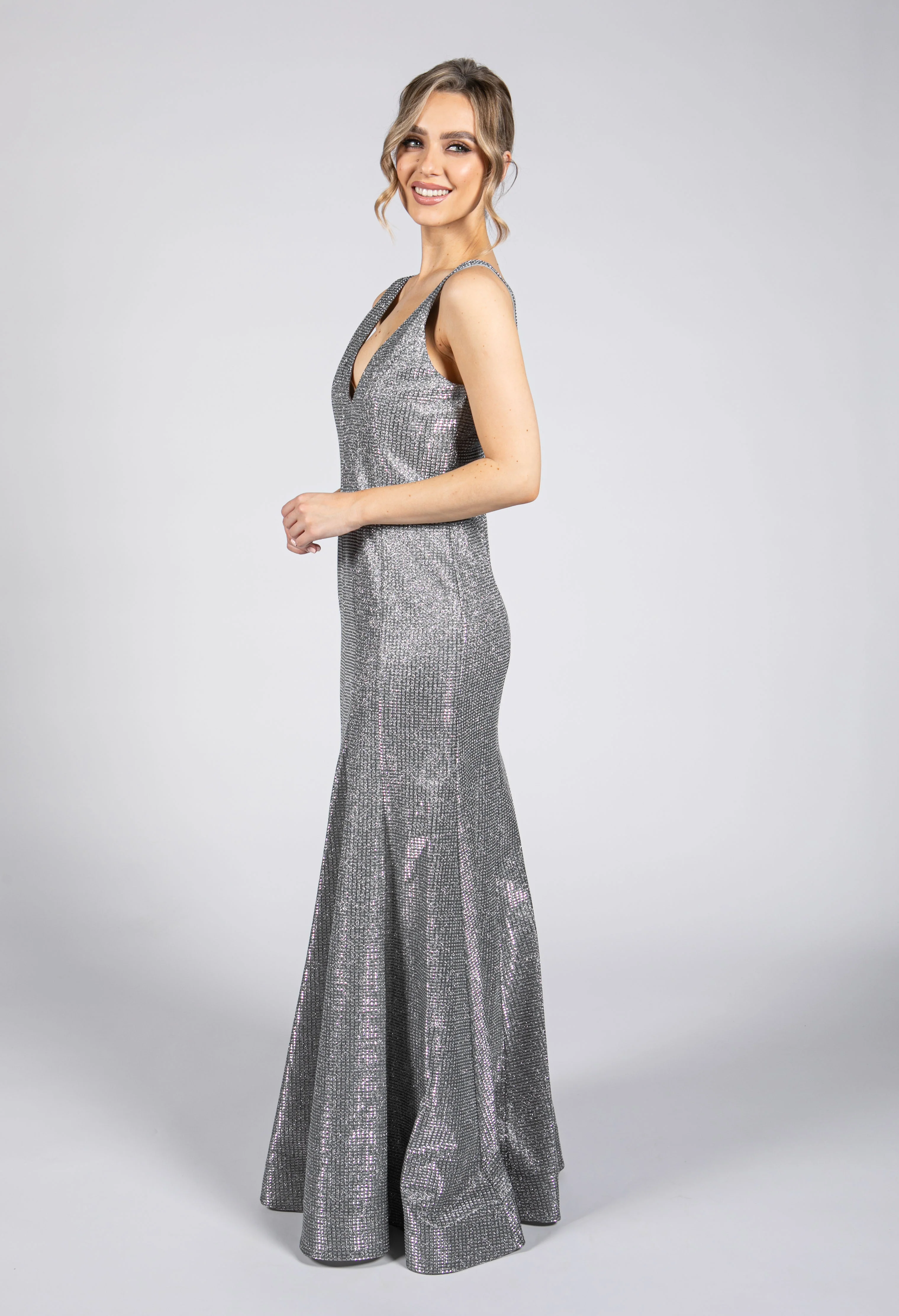 Silver Shimmer Gown - Image 4