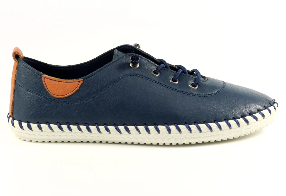 St. Ives Leather Plimsoll - Image 8