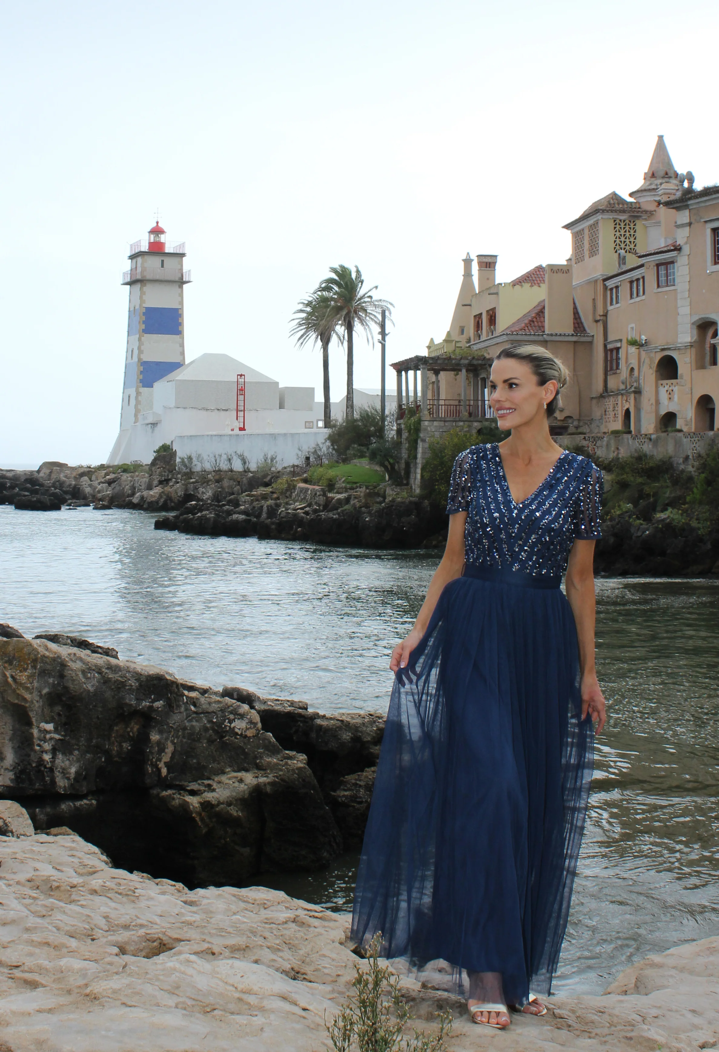 STRIPE EMBELLISHED MAXI DRESS WITH SASH BELT - Image 13