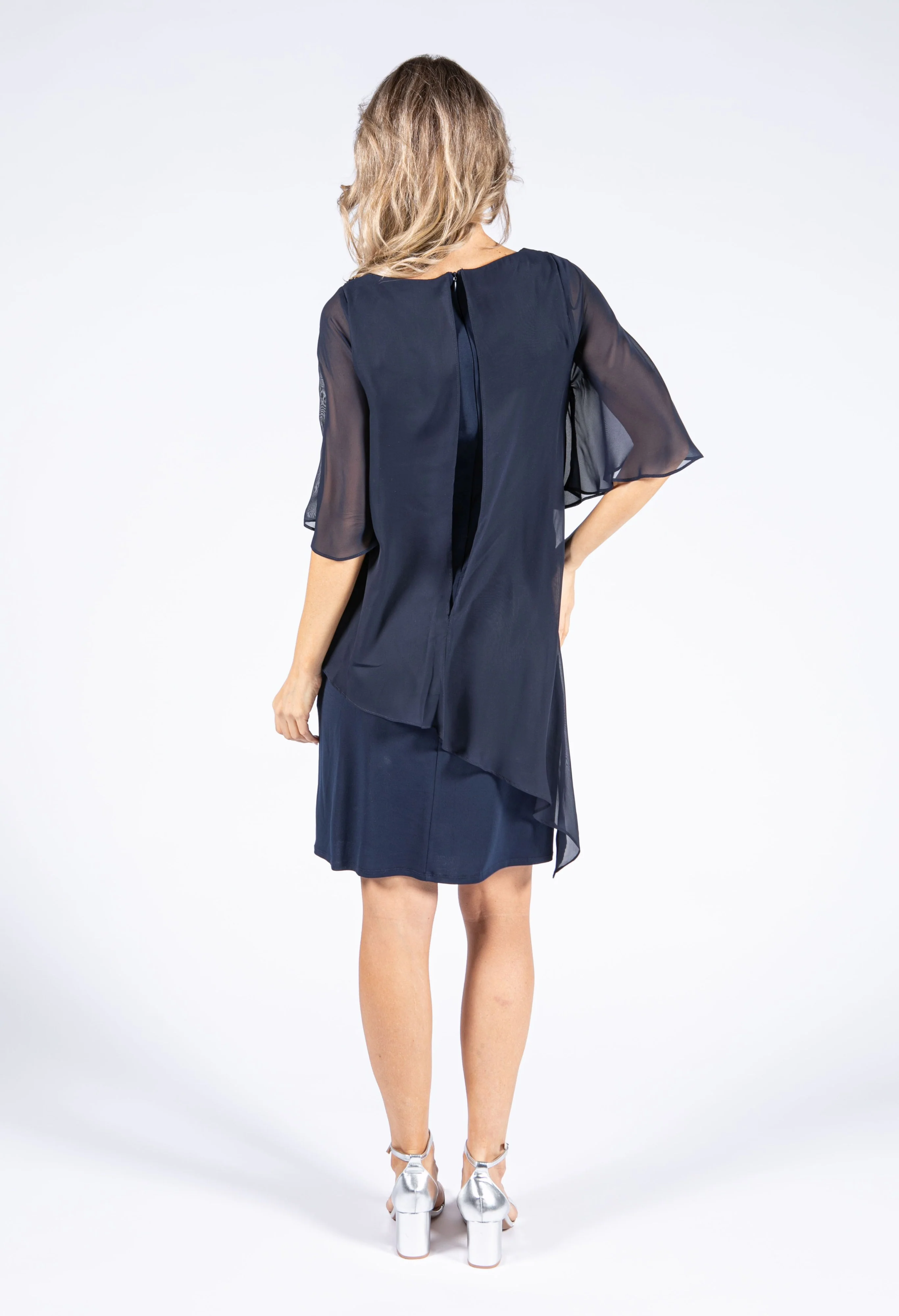 Tiered Angel Sleeve Dress - Image 3